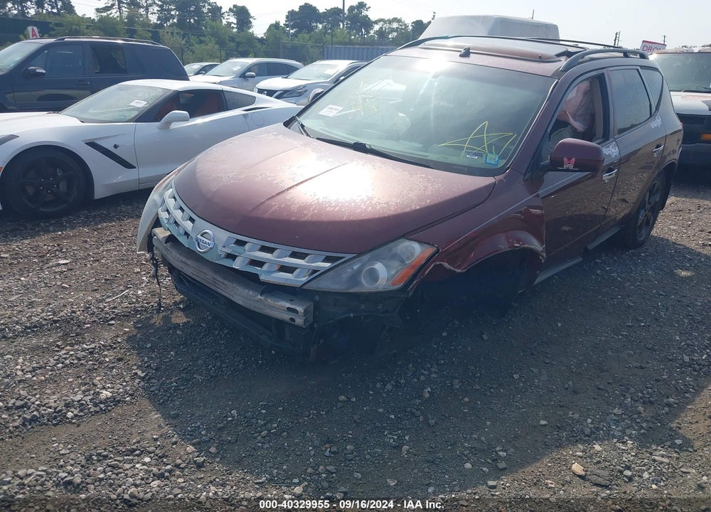 2005 NISSAN MURANO SL VIN: JN8AZ08W75W443399