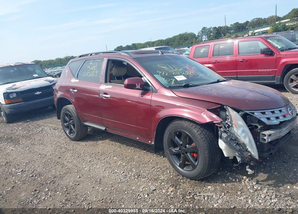 2005 NISSAN MURANO SL VIN: JN8AZ08W75W443399