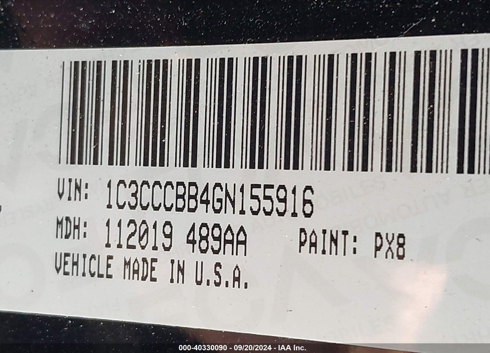 2016 CHRYSLER 200 S VIN: 1C3CCCBB4GN155916