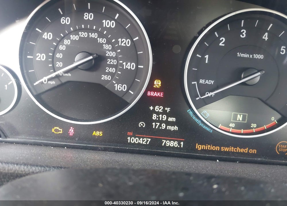 2014 BMW 320I XDRIVE VIN: WBA3C3C5XEF987138