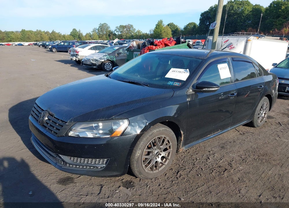 2012 VOLKSWAGEN PASSAT 2.5L S VIN: 1VWAP7A36CC040889