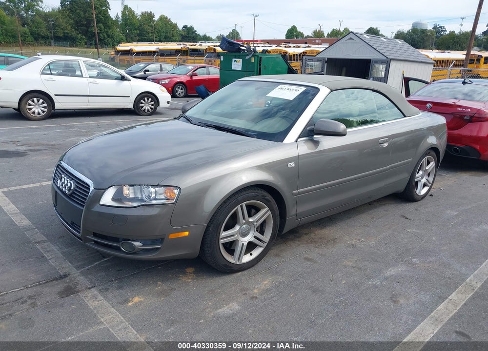 2007 AUDI A4 2.0T VIN: WAUDF48HX7K030085
