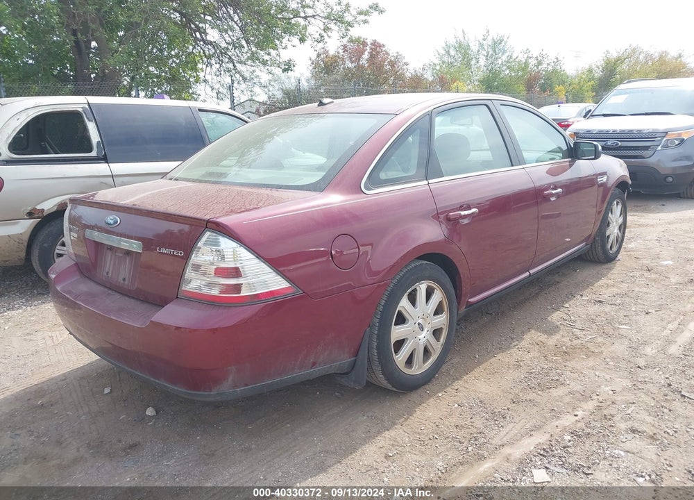 2008 FORD TAURUS LIMITED VIN: 1FAHP25W48G156882