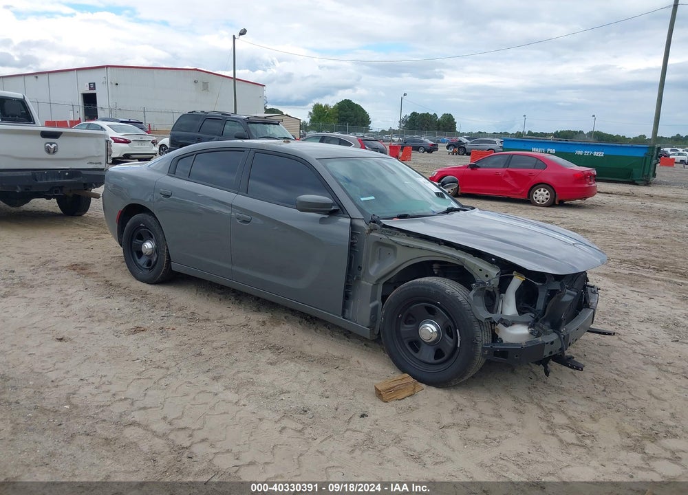 2019 DODGE CHARGER POLICE RWD VIN: 2C3CDXAT2KH581877