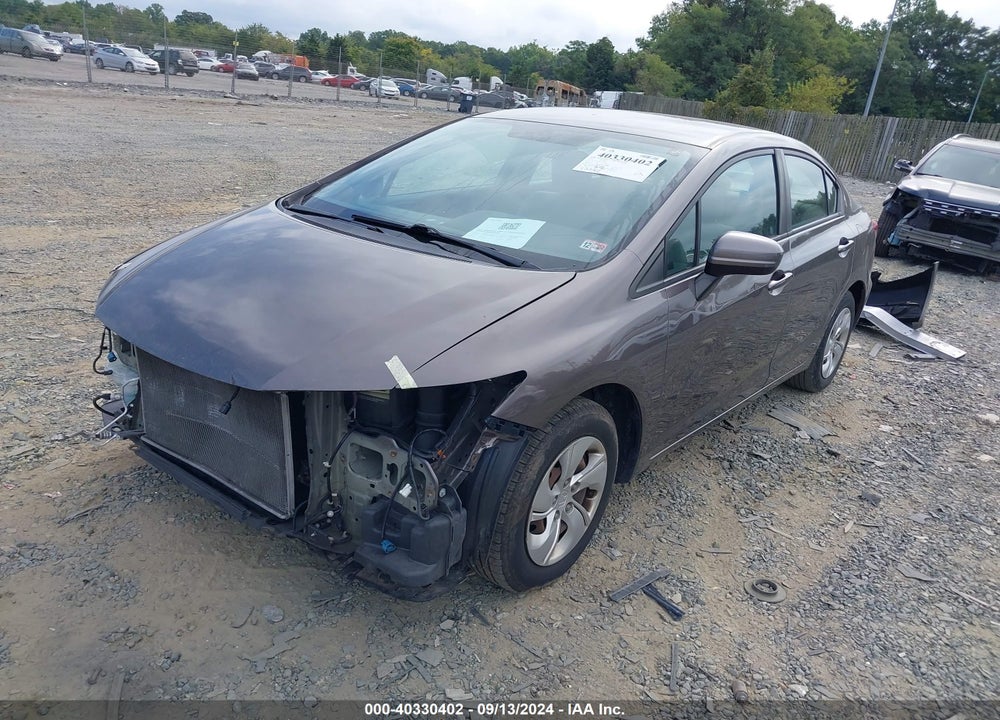2014 HONDA CIVIC LX VIN: 19XFB2F5XEE232896