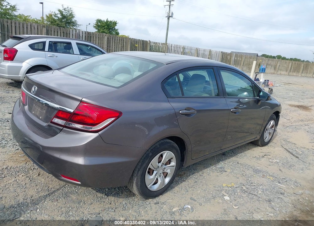2014 HONDA CIVIC LX VIN: 19XFB2F5XEE232896