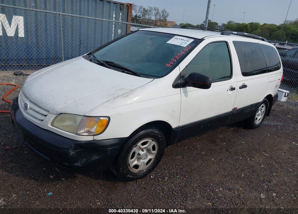 2001 TOYOTA SIENNA LE VIN: 4T3ZF13C51U386056