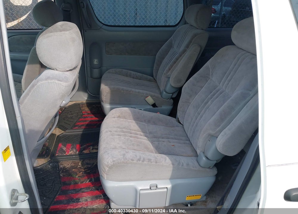 2001 TOYOTA SIENNA LE VIN: 4T3ZF13C51U386056