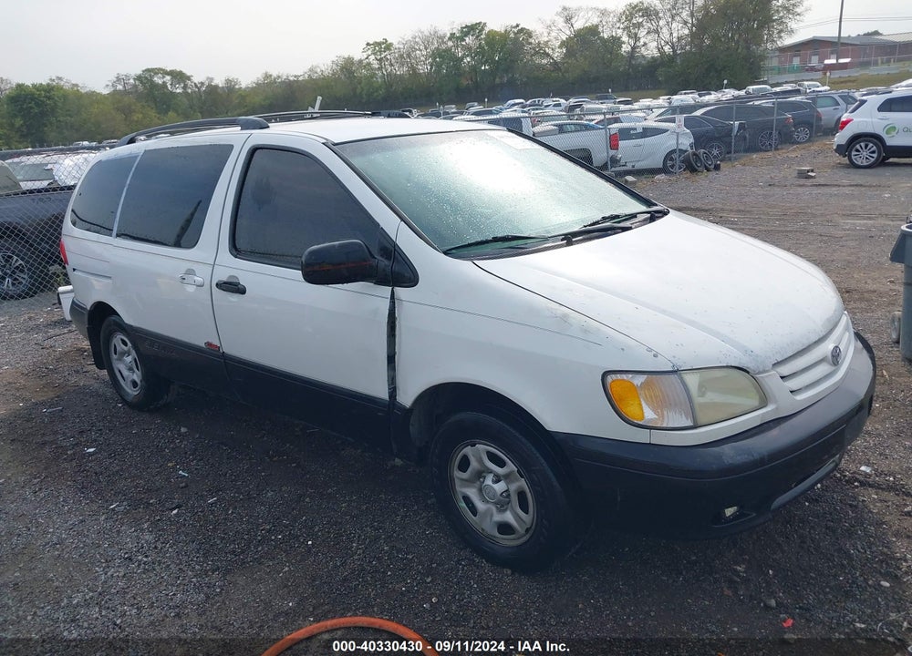 2001 TOYOTA SIENNA LE VIN: 4T3ZF13C51U386056