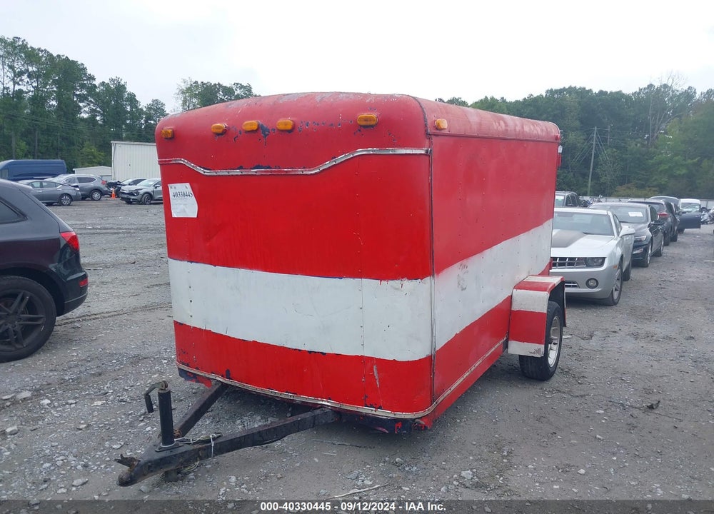 1991 BOX TRAILER VIN: T1040123