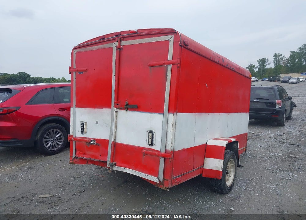 1991 BOX TRAILER VIN: T1040123