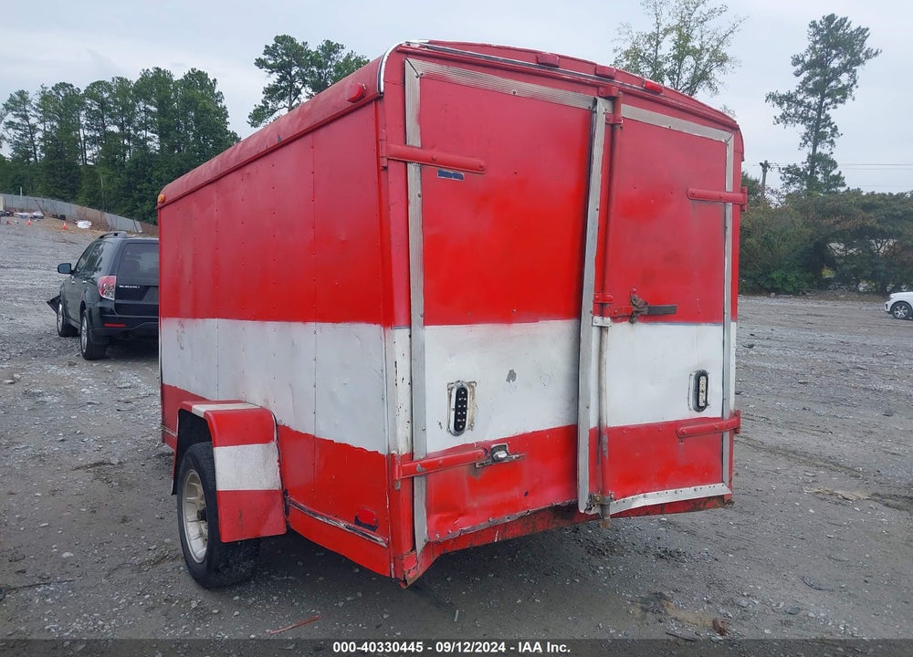 1991 BOX TRAILER VIN: T1040123