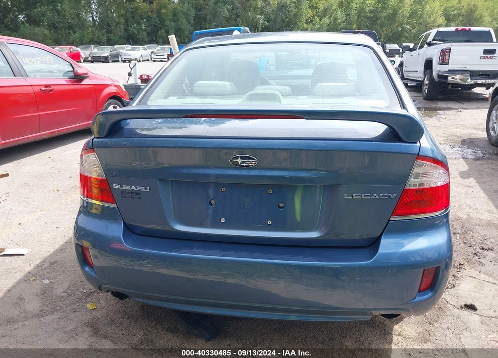 2009 SUBARU LEGACY 2.5I VIN: 4S3BL616196219002