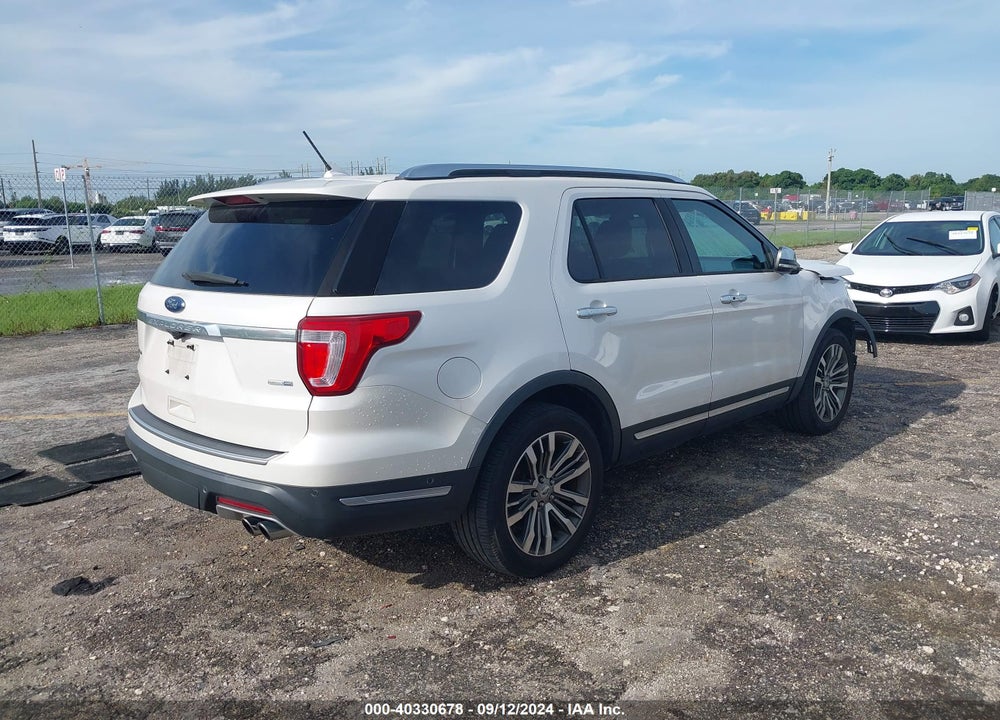 2018 FORD EXPLORER PLATINUM VIN: 1FM5K8HT6JGB85009