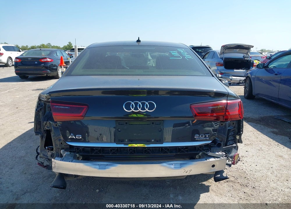 2016 AUDI A6 2.0T PREMIUM PLUS VIN: WAUGFAFC7GN124460