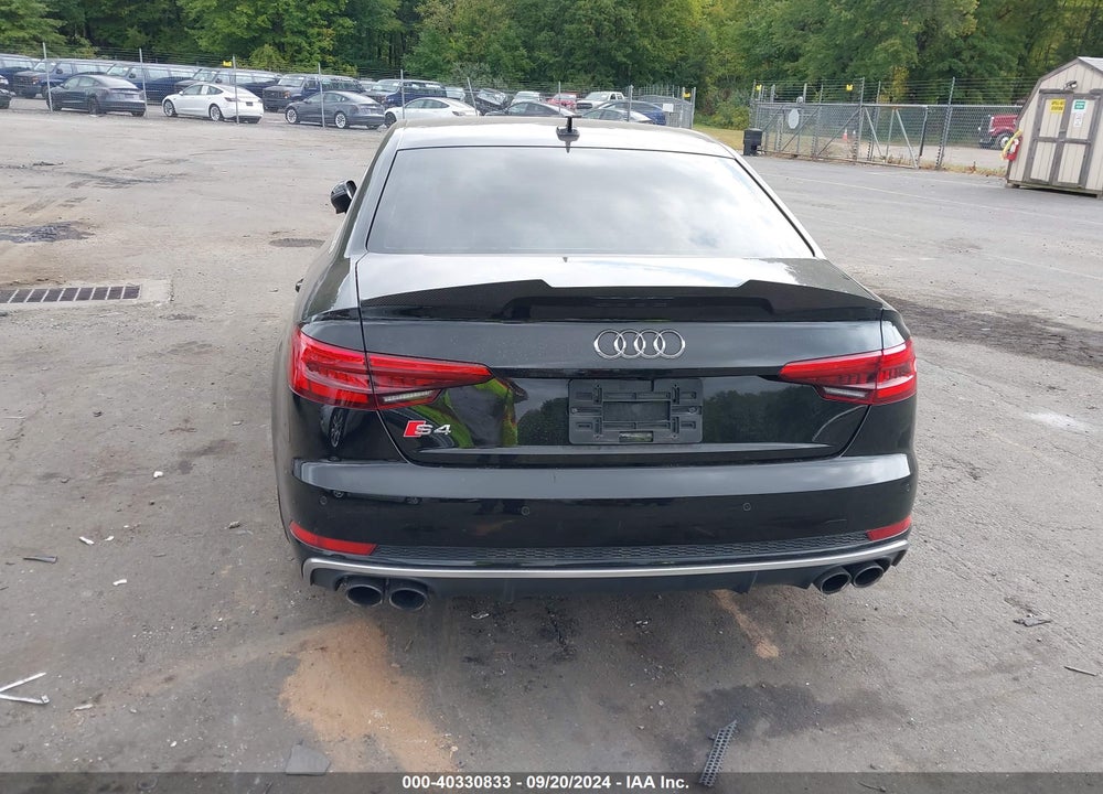 2018 AUDI S4 3.0T PREMIUM PLUS VIN: WAUB4AF48JA001273