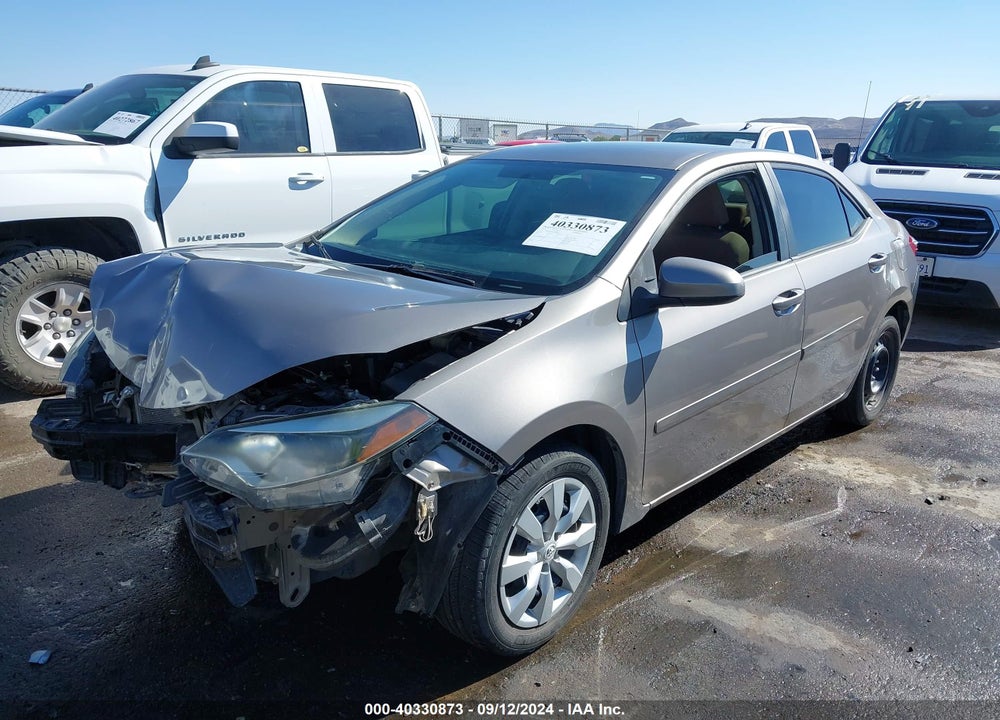 2015 TOYOTA COROLLA LE VIN: 5YFBURHE8FP220812