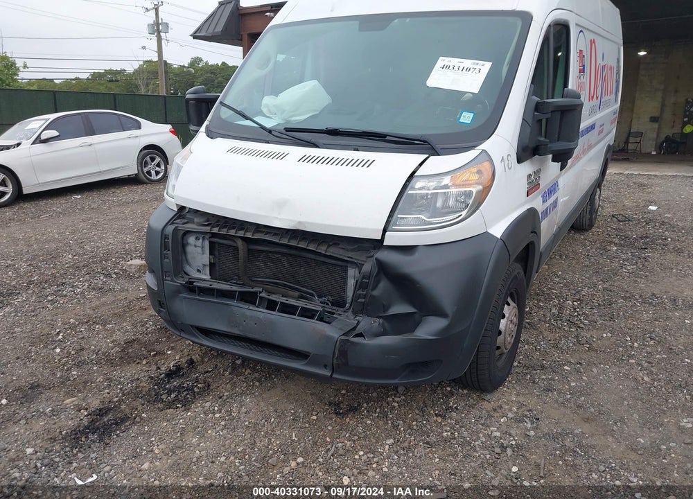 2019 RAM PROMASTER 2500 HIGH ROOF 159 WB VIN: 3C6TRVDG1KE500452