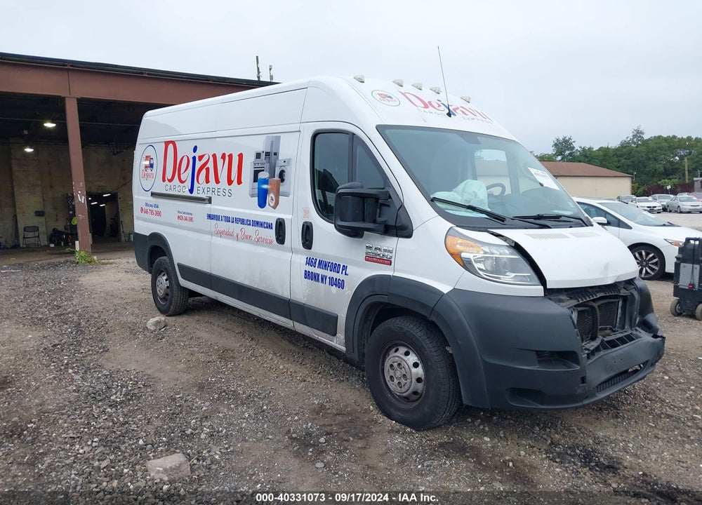 2019 RAM PROMASTER 2500 HIGH ROOF 159 WB VIN: 3C6TRVDG1KE500452