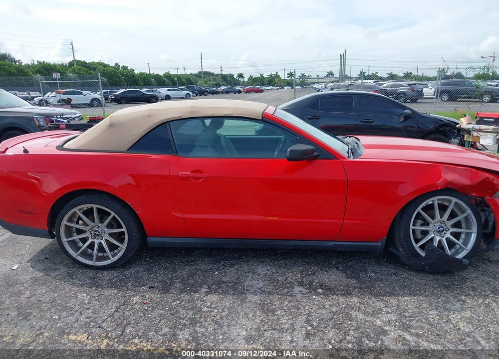 2012 FORD MUSTANG V6 VIN: 1ZVBP8EM9C5203455