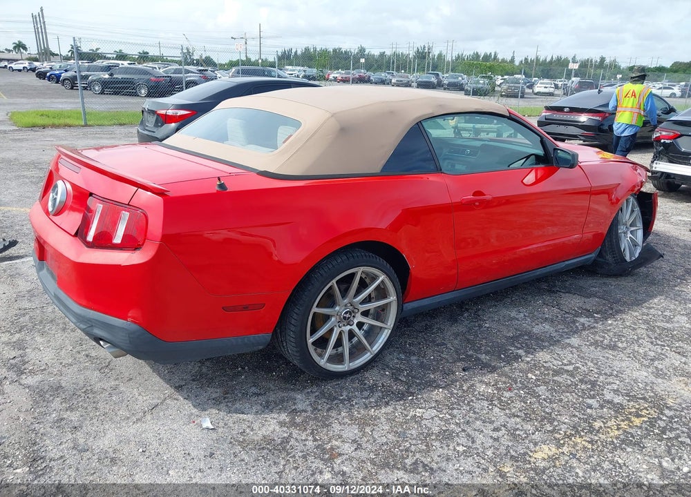 2012 FORD MUSTANG V6 VIN: 1ZVBP8EM9C5203455