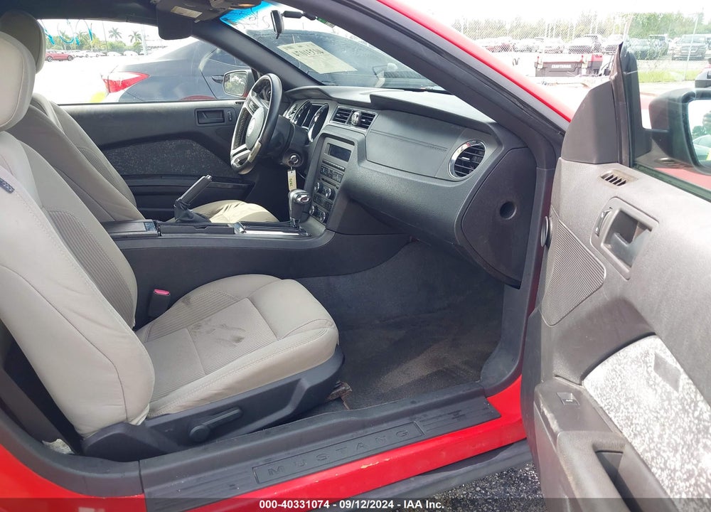 2012 FORD MUSTANG V6 VIN: 1ZVBP8EM9C5203455