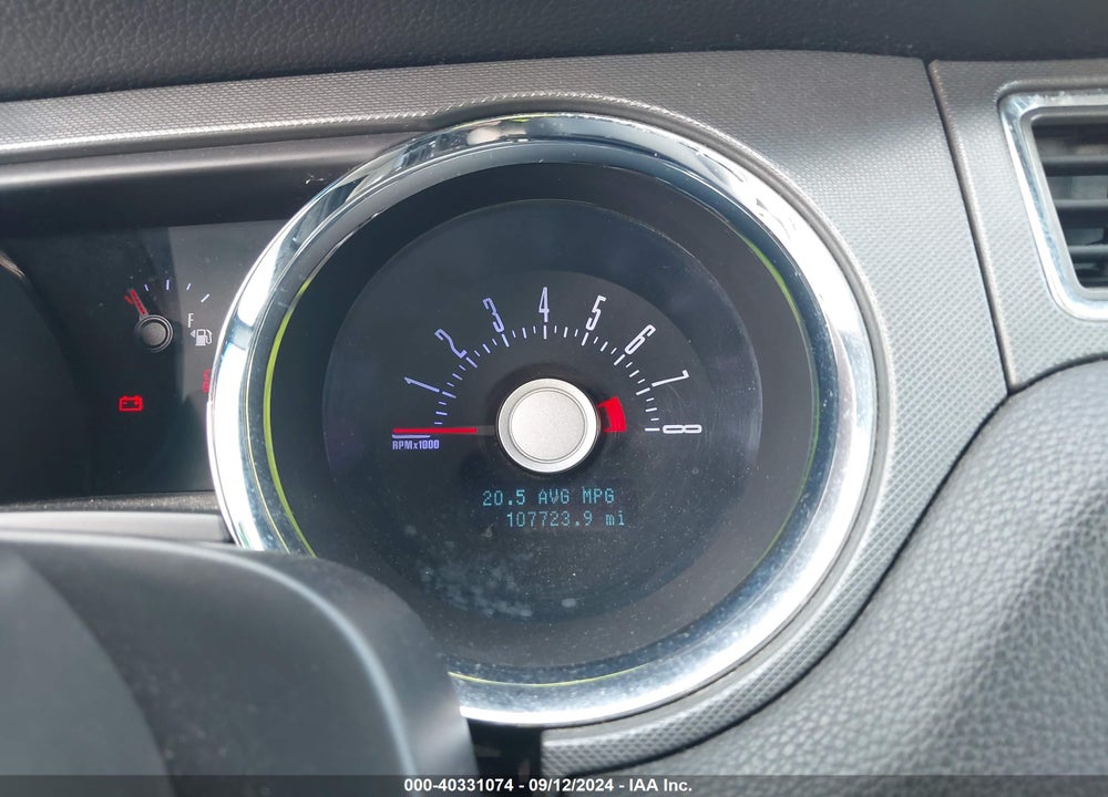 2012 FORD MUSTANG V6 VIN: 1ZVBP8EM9C5203455
