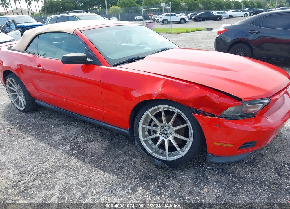 2012 FORD MUSTANG V6 VIN: 1ZVBP8EM9C5203455