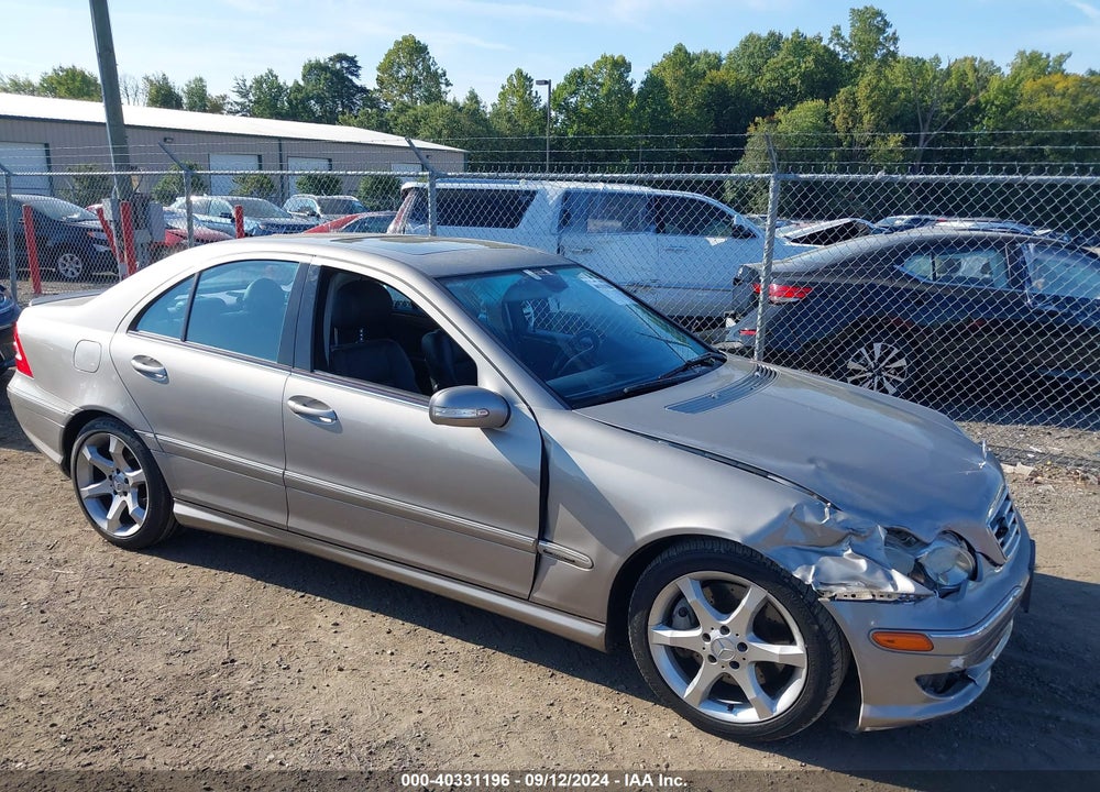 2007 MERCEDES-BENZ C 230 SPORT VIN: WDBRF52H17F919582