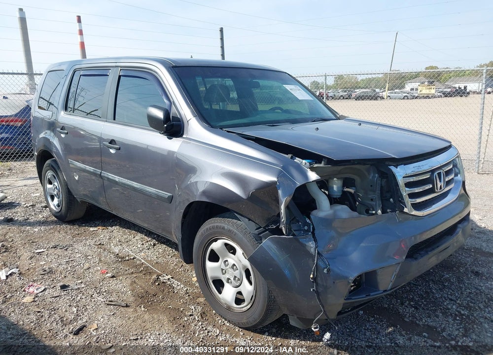 2013 HONDA PILOT LX VIN: 5FNYF4H29DB073034