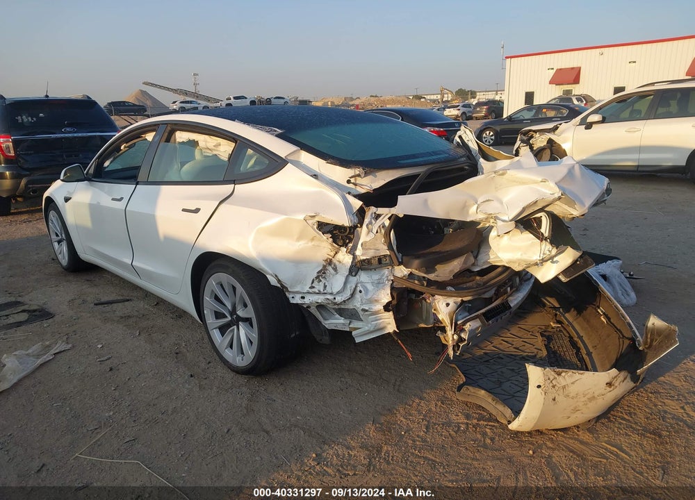 2022 TESLA MODEL 3 LONG RANGE DUAL MOTOR ALL-WHEEL DRIVE VIN: 5YJ3E1EB8NF329780