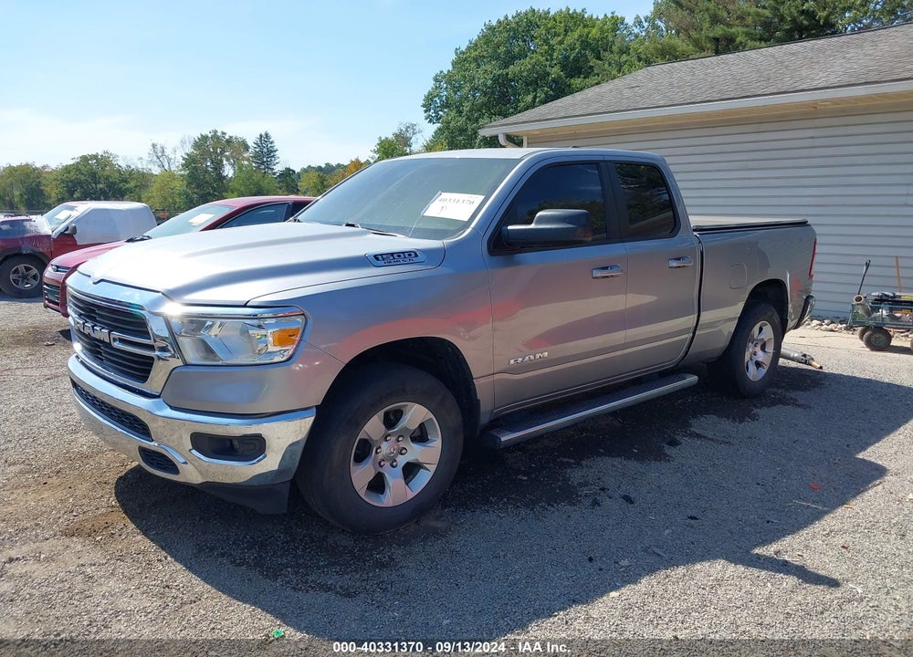 2021 RAM 1500 BIG HORN QUAD CAB 4X4 6'4 BOX VIN: 1C6SRFBT0MN601885