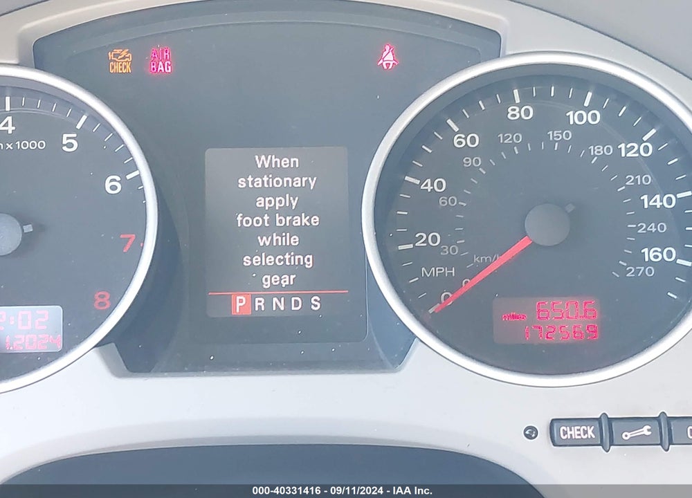 2009 AUDI A4 2.0T/2.0T SPECIAL EDITION VIN: WAUDF48H09K000161