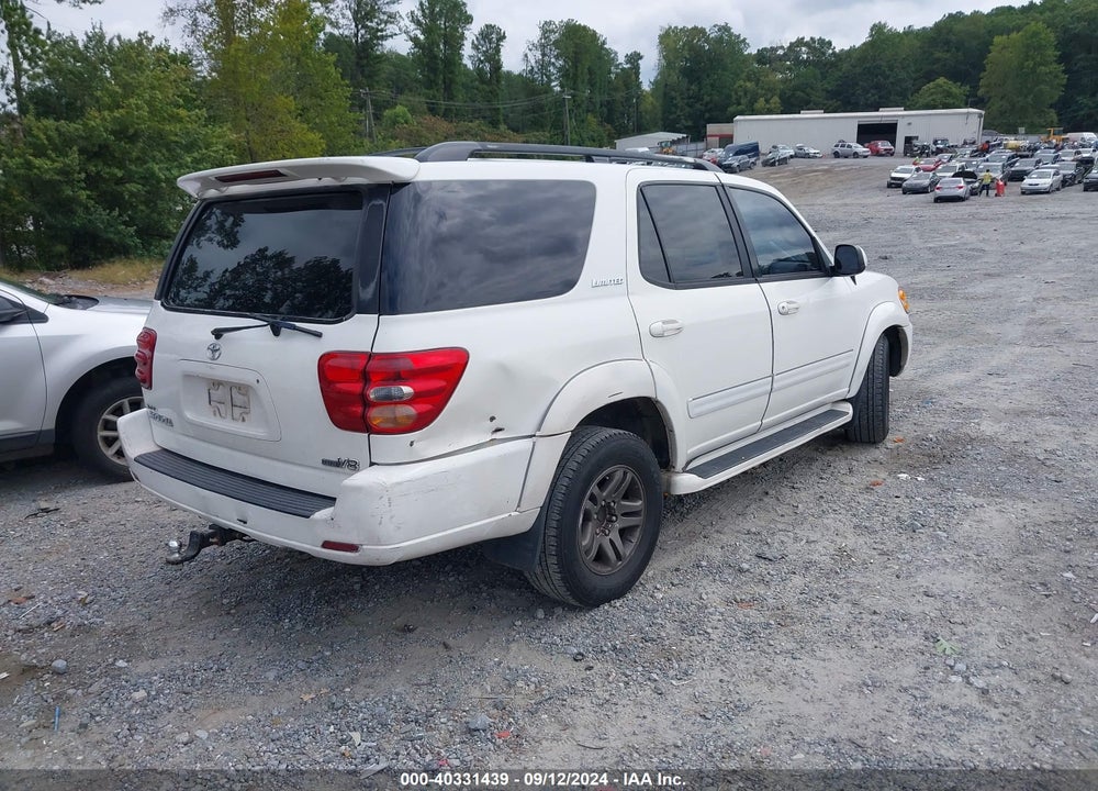 2004 TOYOTA SEQUOIA LIMITED V8 VIN: 5TDZT38AX4S224179