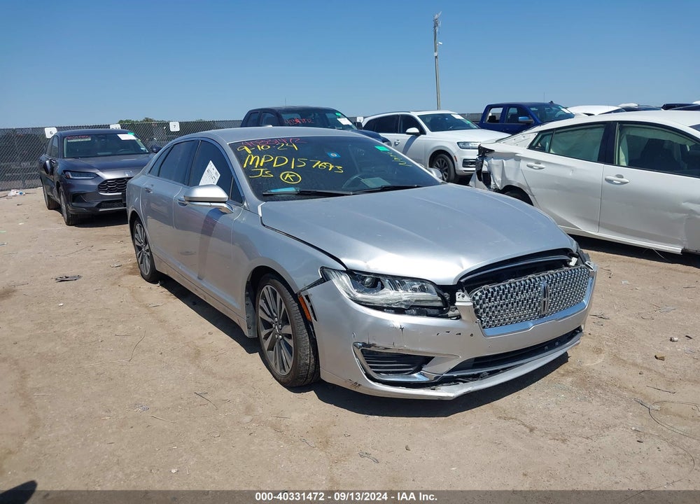 2017 LINCOLN MKZ RESERVE VIN: 3LN6L5E99HR646277