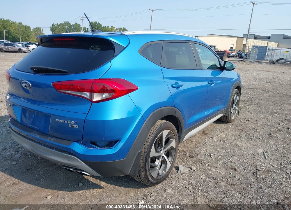 2017 HYUNDAI TUCSON SPORT VIN: KM8J3CA22HU593003