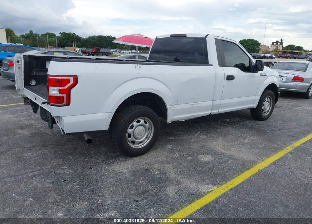 2018 FORD F-150 XL VIN: 1FTMF1CBXJKC97660