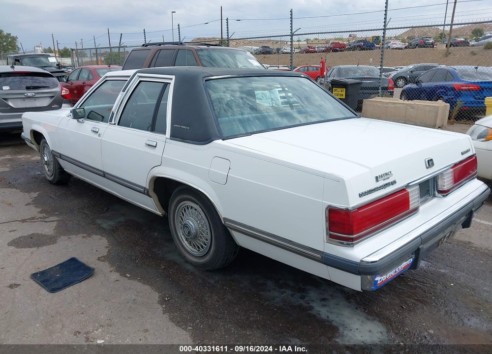 1988 MERCURY GRAND MARQUIS GS VIN: 2MEBM74F8JX701021