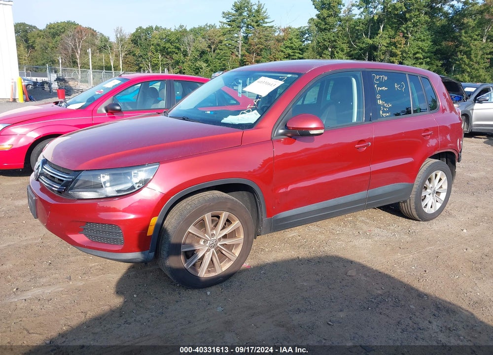 2014 VOLKSWAGEN TIGUAN VIN: WVGAV3AXXEW118320