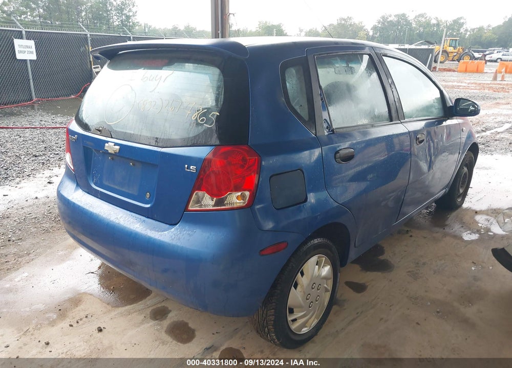 2007 CHEVROLET AVEO 5 LS VIN: KL1TD66657B696473