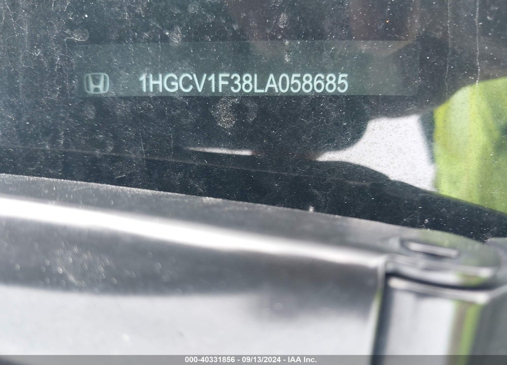2020 HONDA ACCORD SPORT VIN: 1HGCV1F38LA058685
