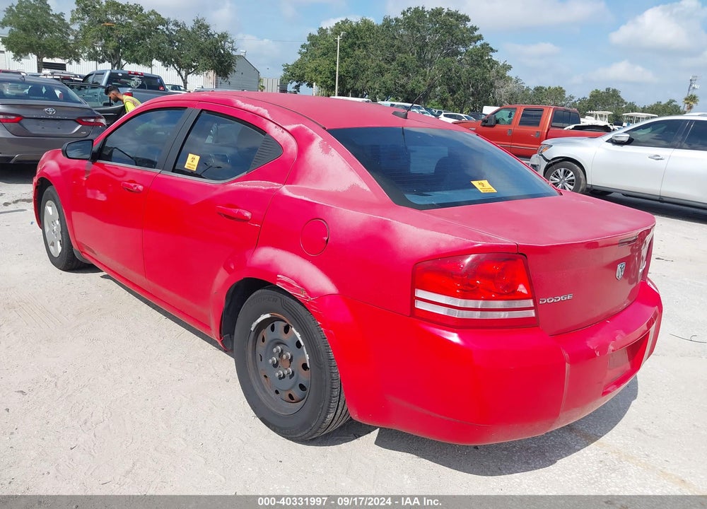 2009 DODGE AVENGER SE/SXT VIN: 1B3LC46B99N518713