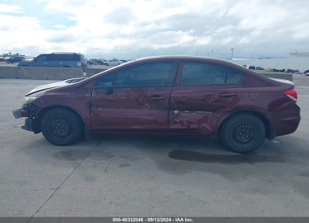 2014 HONDA CIVIC LX VIN: 2HGFB2F5XEH509214