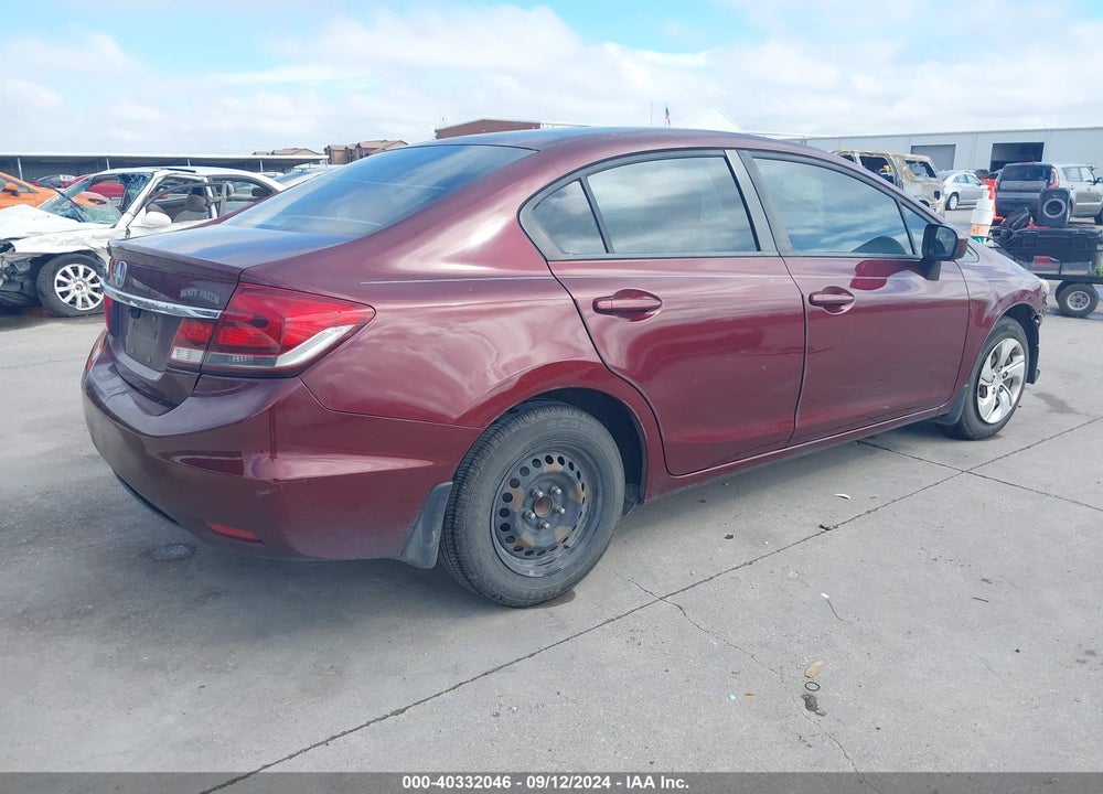 2014 HONDA CIVIC LX VIN: 2HGFB2F5XEH509214
