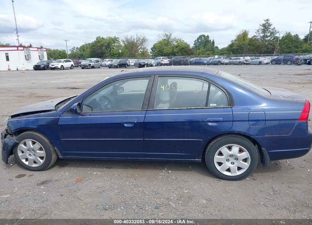 2001 HONDA CIVIC EX VIN: 2HGES267X1H565905