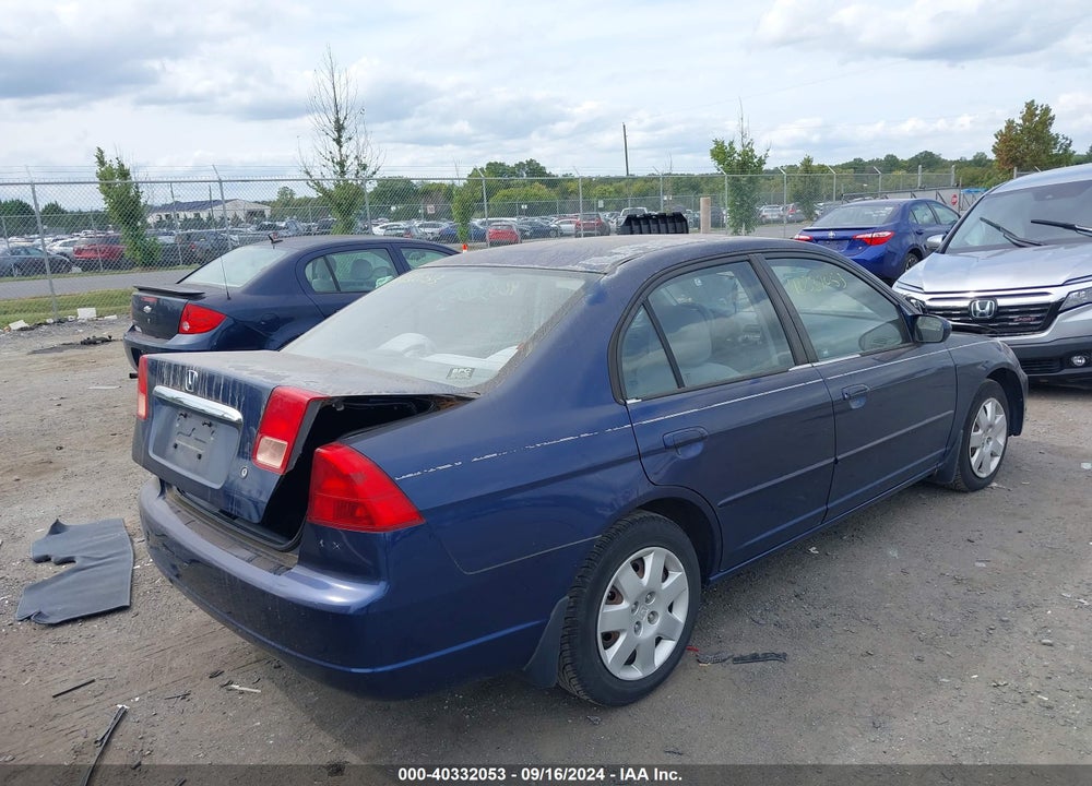 2001 HONDA CIVIC EX VIN: 2HGES267X1H565905