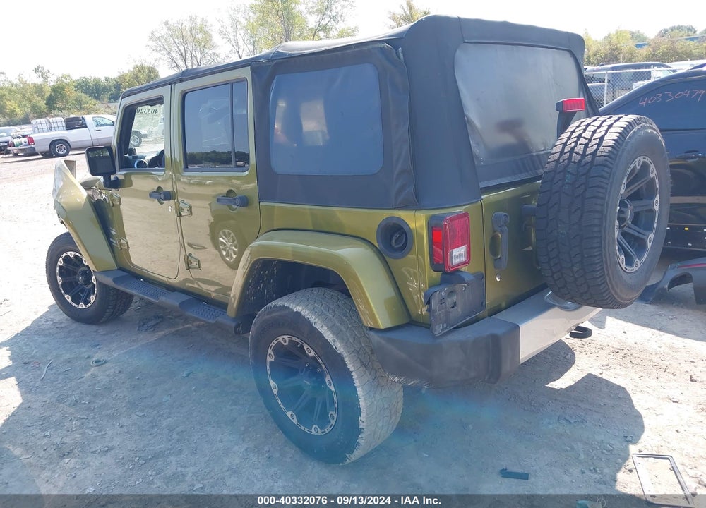 2008 JEEP WRANGLER UNLIMITED SAHARA VIN: 1J4GA59138L594009