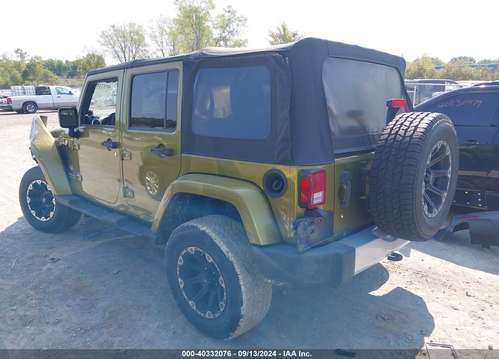 2008 JEEP WRANGLER UNLIMITED SAHARA VIN: 1J4GA59138L594009