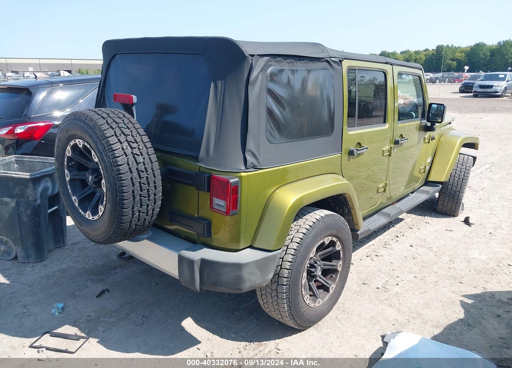 2008 JEEP WRANGLER UNLIMITED SAHARA VIN: 1J4GA59138L594009
