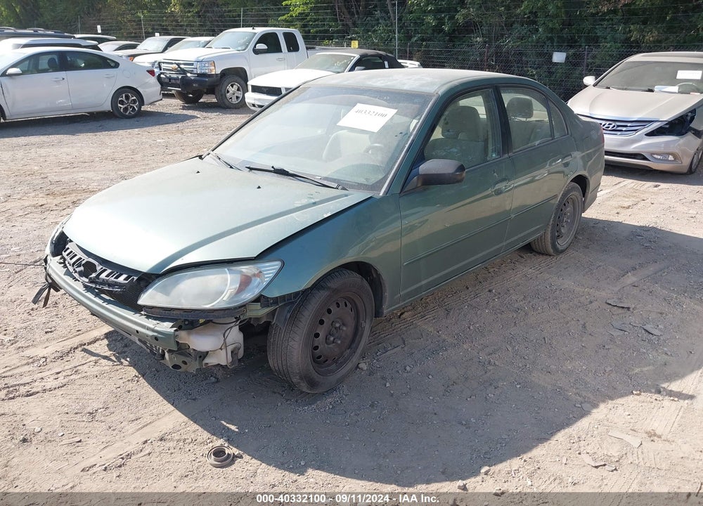 2004 HONDA CIVIC LX VIN: 2HGES16564H597733